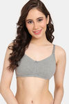 Rosaline Cyber Grove Everyday Double Layered Non Wired 3/4th Coverage T-Shirt Bra (Pack of 2) - Multicolor — thumbnail 6